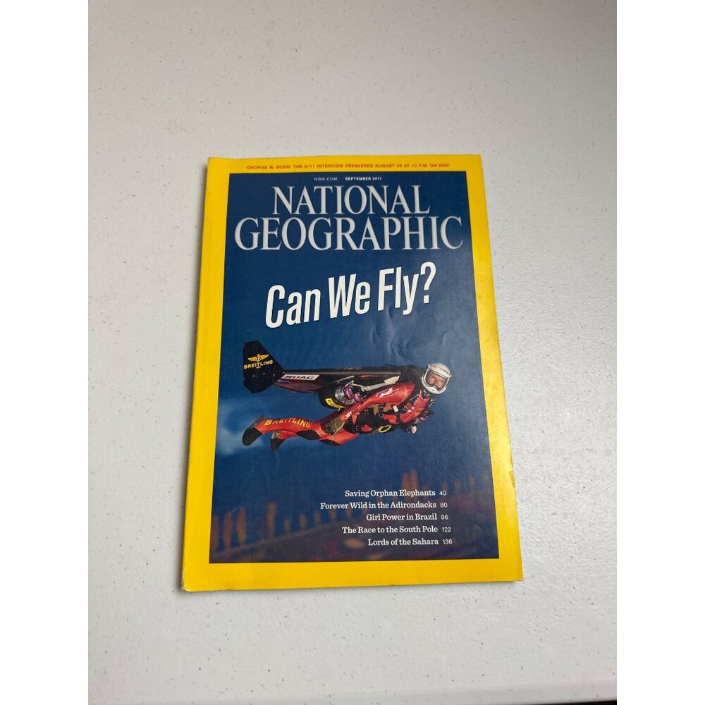 National Geographic Magazine September 2011 "Can We Fly?"